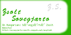zsolt sovegjarto business card